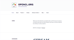 Desktop Screenshot of opencl.org