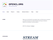 Tablet Screenshot of opencl.org